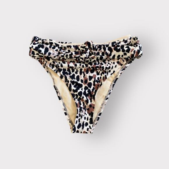 VICI Swim Swimsuit High Waist Bikini Leopard Print Multicolor - Picture 1 of 4
